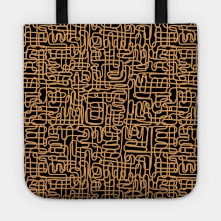 One Line - Orange Tote