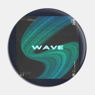 abstract wave of life, space Pin
