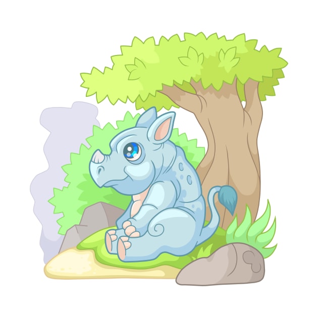 little cute rhino by YMFargon