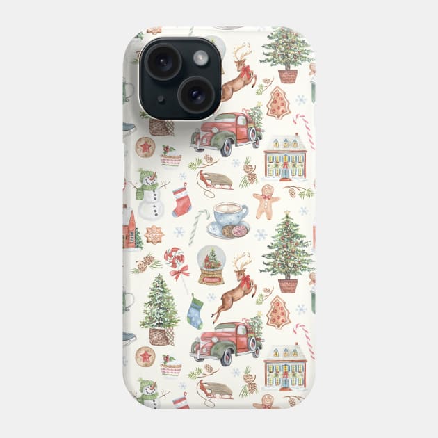 Holiday Memories A Phone Case by Jean Plout Designs