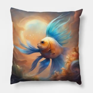 magnificent goldfish Pillow