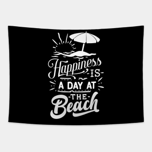 Happiness Is A Day At The Beach Tapestry