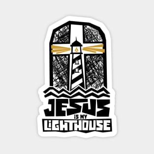 Jesus is my lighthouse Magnet