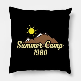 Summer Camp 1980s Vintage Retro 80s Campers Pillow