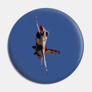 Thunderbird F-16C Solo no background Pin