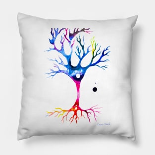 colorfulpyramidal neuron Pillow