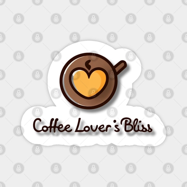 Coffee Lover's Bliss Magnet by BukovskyART