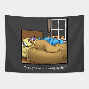 Funny Spectickles Snoring Cartoon Humor Tapestry