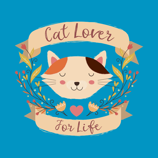 Cat Lover For Life Kitty Banner by LittleBunnySunshine