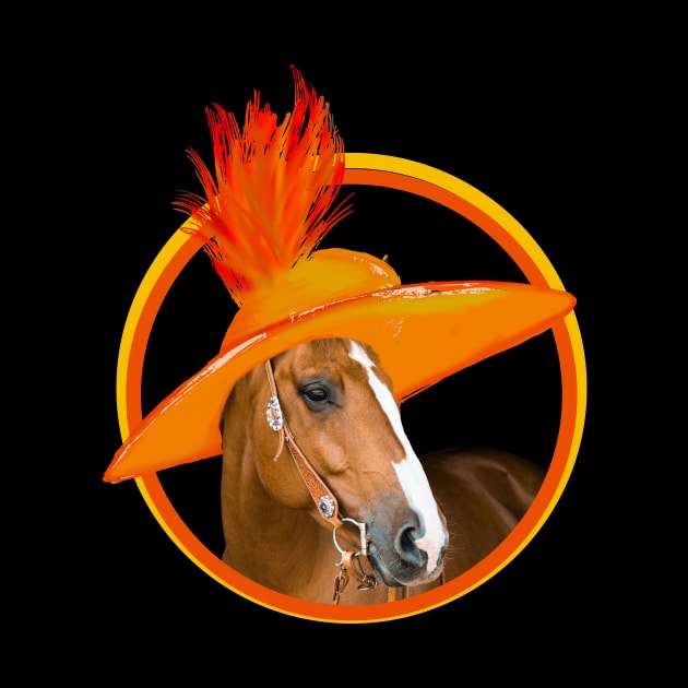 Kentucky Derby Horse With Hat by Fersan