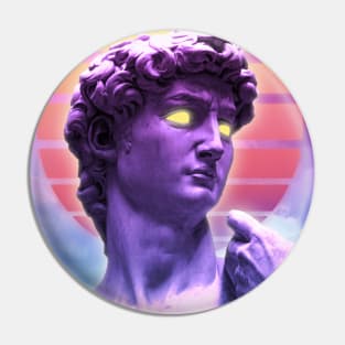 Vaporwave david Pin