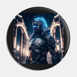 Cyberpunk Spartan Gladiator Pin