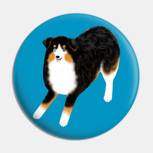 Australian Shepherd (Black Tri) Pin