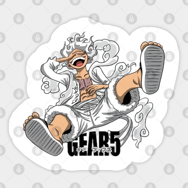 Gear 5 colored manga panel Sticker for Sale by YourDemonSlayer