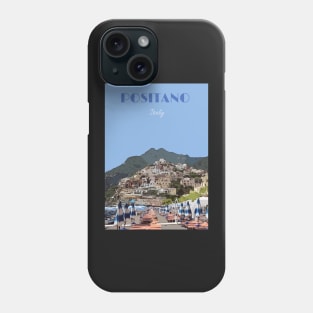 Positano Travel Poster Phone Case