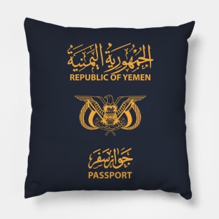 Yemen passport Pillow