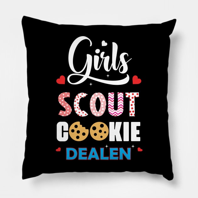 Scout For Girls Cookie Dealer Women Funny Pillow by vestiti