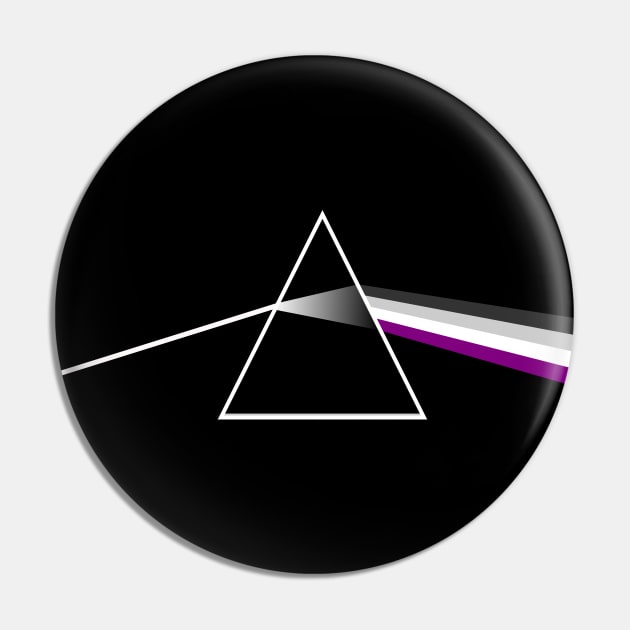 Asexual Pride Prism Pin by Reynard