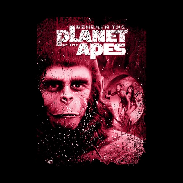 Dark Depths of Desolation Beneath The Planet Of The Apes by Skateboarding Flaming Skeleton