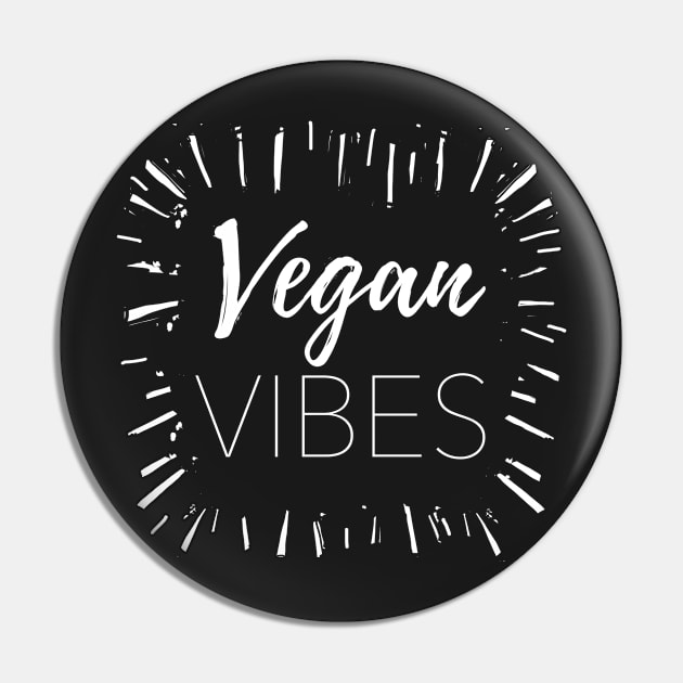 Vegan Vibes Pin by IllustratedActivist