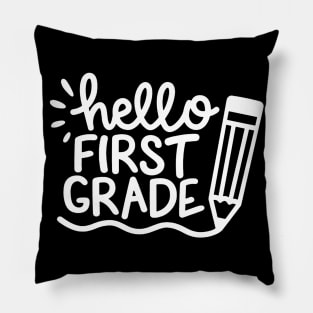 Hello First Grade Pillow