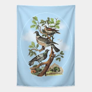 Dove Nature Illustration Tapestry