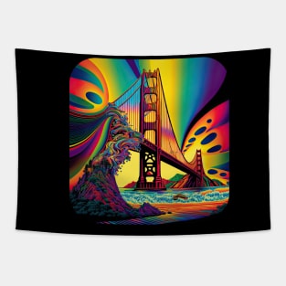 Golden Gate Bridge v3 (no text) Tapestry