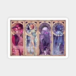 Crystal Gems Mucha Magnet