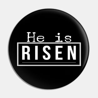 He Is Risen Cool Inspirational Easter Christian Pin