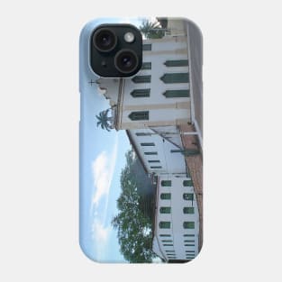 Convent and Church with green doors and windows Phone Case