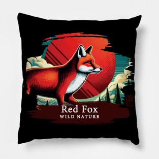 Red Fox - WILD NATURE - RED FOX -6 Pillow