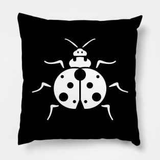 Ladybug (white) Pillow