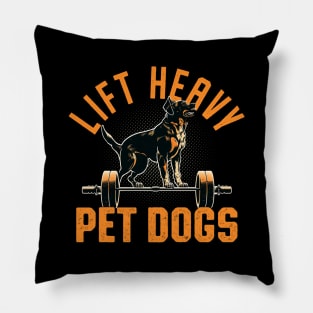 Lift Heavy Pet Dogs Gym Bodybuilder Pillow