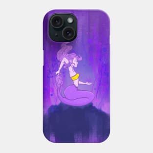 Purple Mermaid Yoga Calm Peace Phone Case