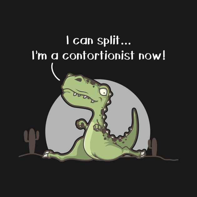 Trex Workout Shirt | Contortionist Shirt Trex Split Dinosaur by TellingTales