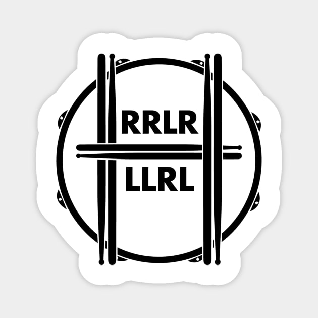 RRLR-LLRL Magnet by Harry The Drummer