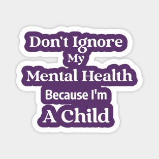 A child Mental Health Magnet