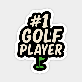 #1 Golf Player Graphic – Sports Gift for Golfers & Athletes Magnet