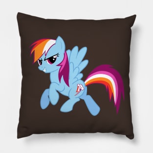 Lesbian Pride Rainbow Dash Pillow