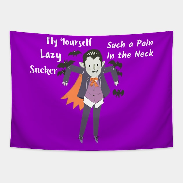 Funny Dracula, Halloween Tapestry by Johan13