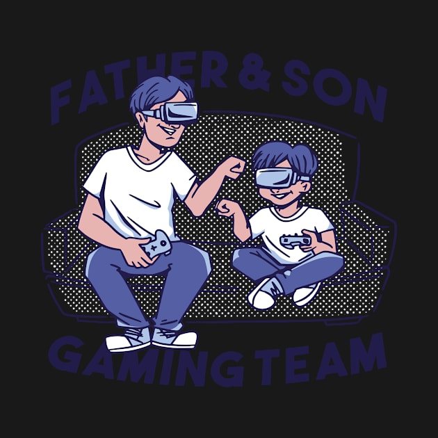 Father and Son Gaming Team by tommytyrer