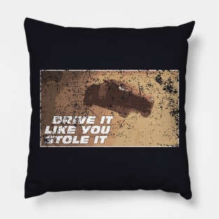 Drive Fast. Live Furious. - Distressed Pillow