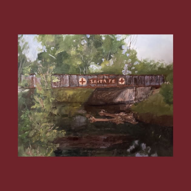 Old Bridge By The Lake Oil Painting by Gallery Digitals