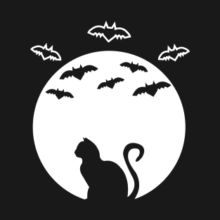 Cat and Bats T-Shirt