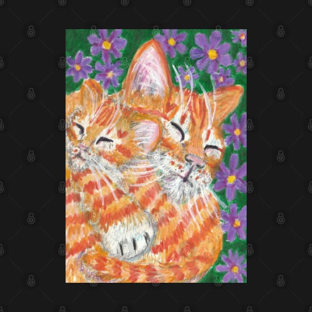 orange ginger kitten by SamsArtworks