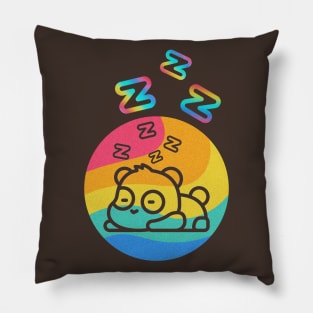 RAINBOW WITH CUTE PANDA Pillow