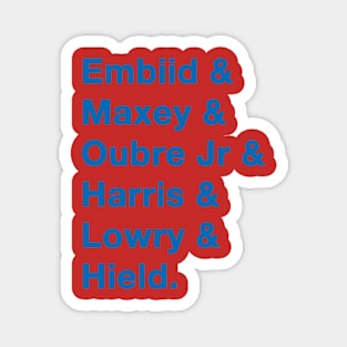 Sixers '23-'24 playoff squad Magnet