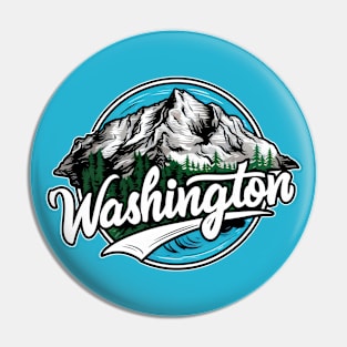 Washington Mountain  Outdoors Pin