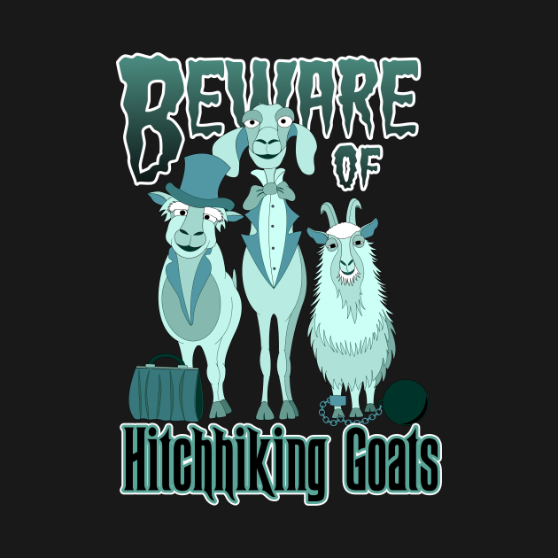 Disover Hitchhiking Goats - Hitchiking Ghosts - T-Shirt