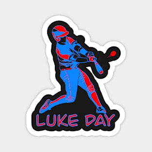 LUKE DAY RED WHITE AND BLUE BASEBALL PLAYER Magnet